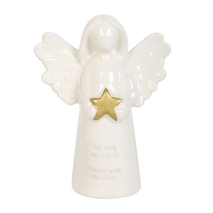 Picture of Fly With The Angels Sentiment Angel Ornament 