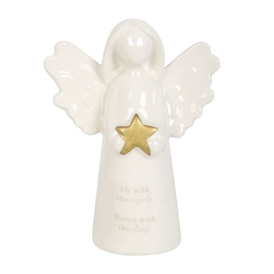Picture of Fly With The Angels Sentiment Angel Ornament 