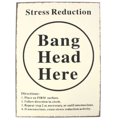 Picture of Bang Head Sign