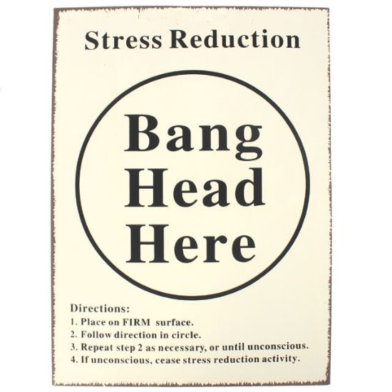 Picture of Bang Head Sign