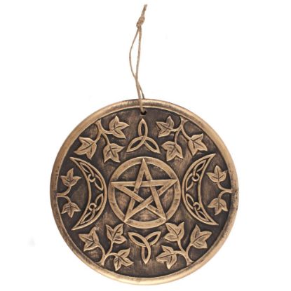 Picture of Bronze Terracotta Triple moon plaque
