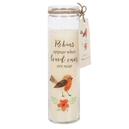 Picture of Robins Appear Cranberry Tube Candle