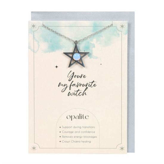 Picture of Opalite Star Necklace Card