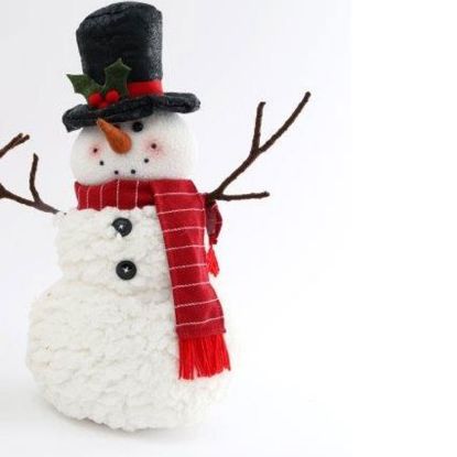 Picture of 38cm Standing Snowman Decoration