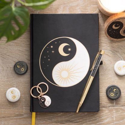 Picture of Yin Yang Journal with Black Obsidian Pen