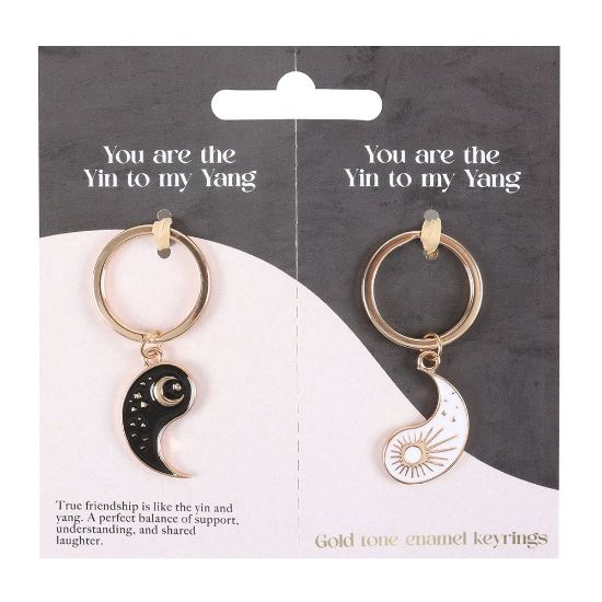 Picture of Pair of Yin Yang Best Friend Keyrings