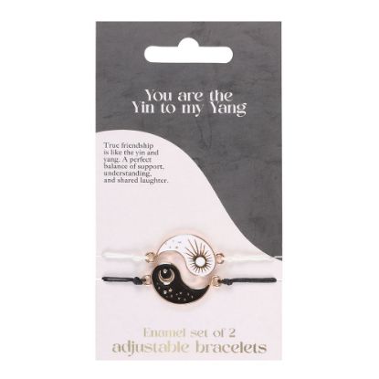 Picture of Pair of Yin Yang Best Friend Charm Bracelets
