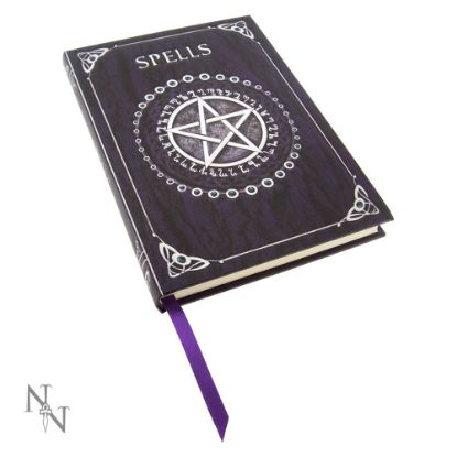 Picture of Embossed Spell Book Purple 17cm
