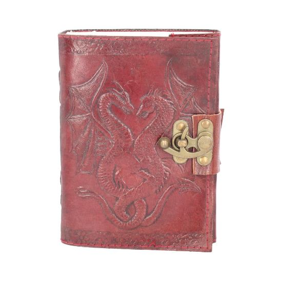 Picture of Double Dragon Leather Embossed Journal & Lock