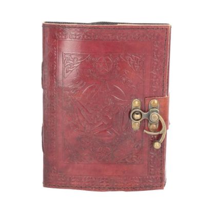 Picture of Pentagram Leather Journal w/lock 15 x 21cm