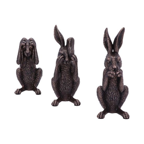 Picture of Three Wise Hares 14cm