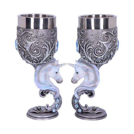 Picture of Enchanted Hearts Goblets 18.5cm (Set of 2)
