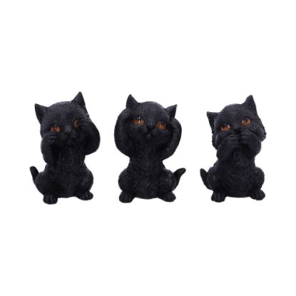 Picture of Three Wise Kitties 8.8cm