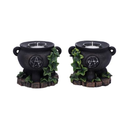 Picture of Ivy Cauldron Candle Holder 11cm (Set of 2)