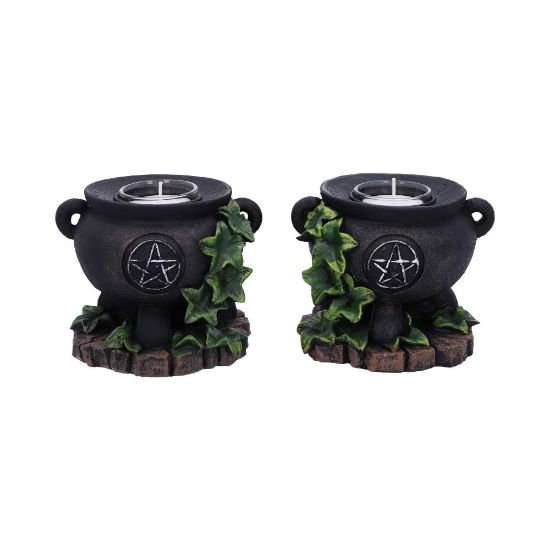 Picture of Ivy Cauldron Candle Holder 11cm (Set of 2)