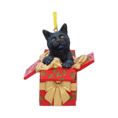 Picture of Present Cat Hanging Ornament (LP) 9cm