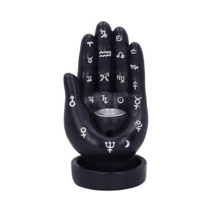 Picture of Palmistry Backflow Incense Burner (Black) 12cm