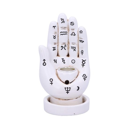 Picture of Palmistry Backflow Incense Burner (White) 12cm