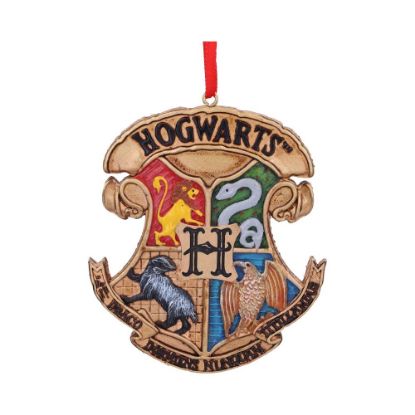 Picture of Harry Potter Hogwarts Crest Hanging Ornament 8cm
