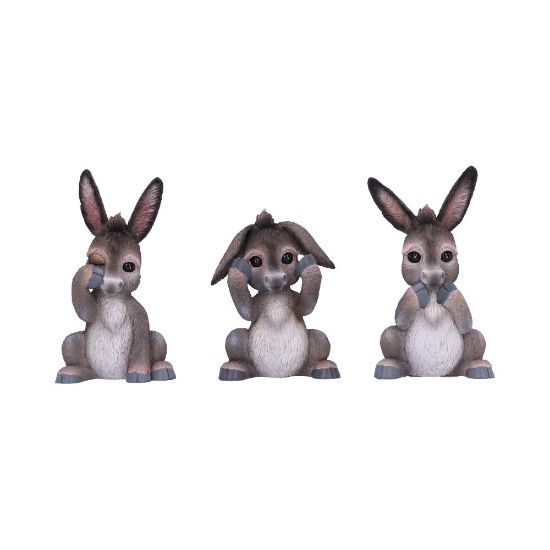 Picture of Three Wise Donkeys 11cm