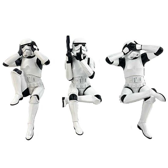 Picture of Three Wise Sitting Stormtroopers 11cm