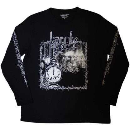 Picture of Lamb Of God Unisex Long Sleeve T-Shirt: Barbed Wire Sleeve Print