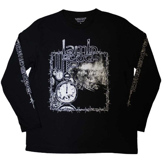 Picture of Lamb Of God Unisex Long Sleeve T-Shirt: Barbed Wire Sleeve Print