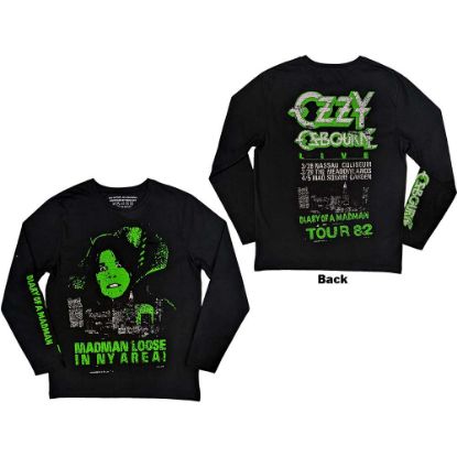 Picture of Ozzy Osbourne Unisex Long Sleeve T-Shirt: Madman Loose Back & Sleeve Print