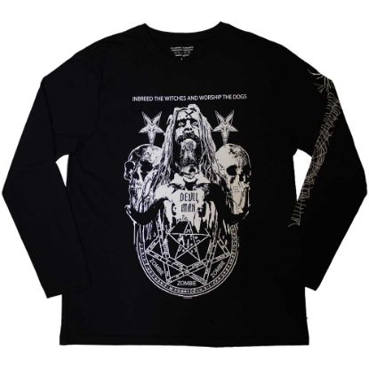 Picture of Rob Zombie Unisex Long Sleeve T-Shirt: Devil Man Sleeve Print