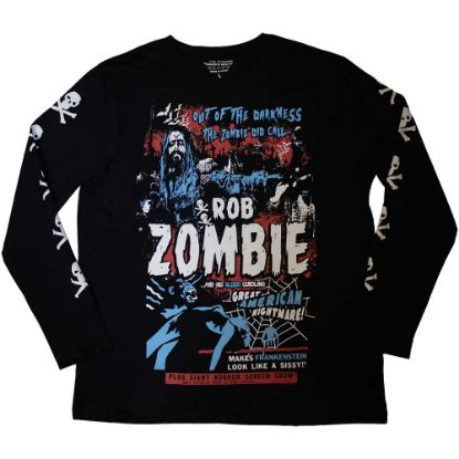 Picture of Rob Zombie Unisex Long Sleeve T-Shirt: Zombie Call Sleeve Print