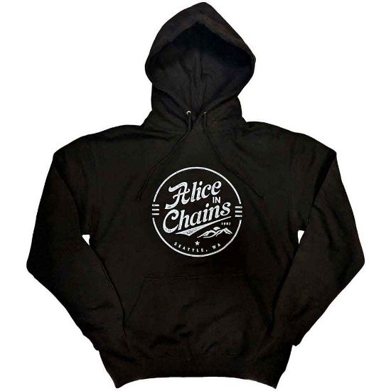 Picture of Alice In Chains Unisex Pullover Hoodie: Circle Emblem (Small)