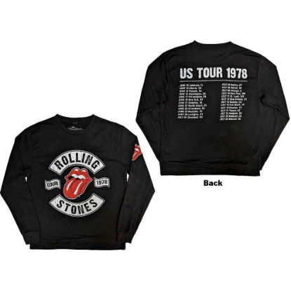 Picture of The Rolling Stones Unisex Sweatshirt: US Tour 1978 (Back & Sleeve Print) (Medium)