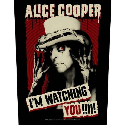 Picture of Alice Cooper Back Patch: I'm Watching You