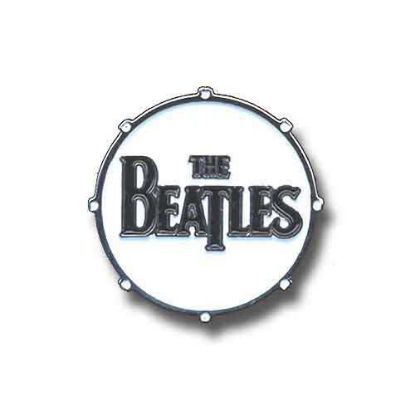 Picture of The Beatles Pin Badge: Drum Drop T Logo