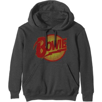 Picture of David Bowie Unisex Pullover Hoodie: Vintage Diamond Dogs Logo