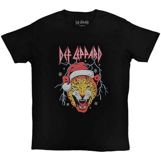 Picture of Def Leppard Unisex T-Shirt: Holiday Leppard