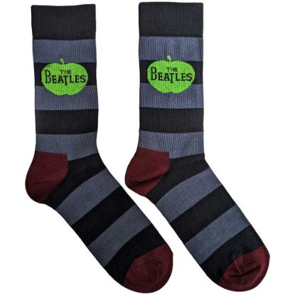 Picture of The Beatles Unisex Ankle Socks: Apple & Stripes (UK Size 6 - 11)