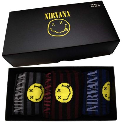 Picture of Nirvana Unisex Ankle Socks Set: Smile Stripes (UK Size 6 - 11)