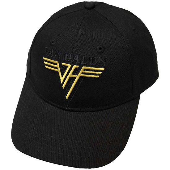 Picture of Van Halen Unisex Baseball Cap: Text & Yellow Logo  