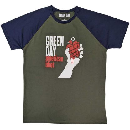 Picture of Green Day Unisex Raglan T-Shirt: American Idiot