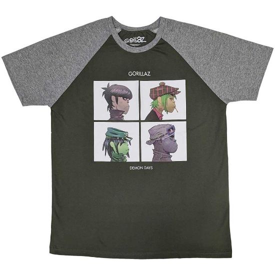 Picture of Gorillaz Unisex Raglan T-Shirt: Demon Days