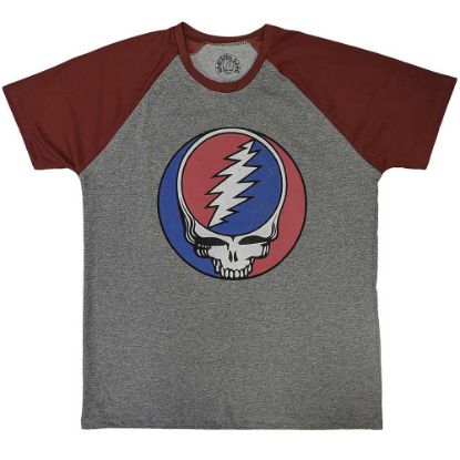 Picture of Grateful Dead Unisex Raglan T-Shirt: Steal Your Face Classic
