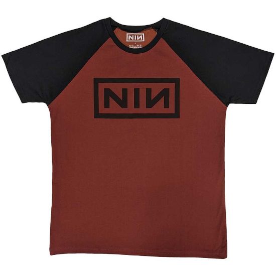 Picture of Nine Inch Nails Unisex Raglan T-Shirt: Classic Logo