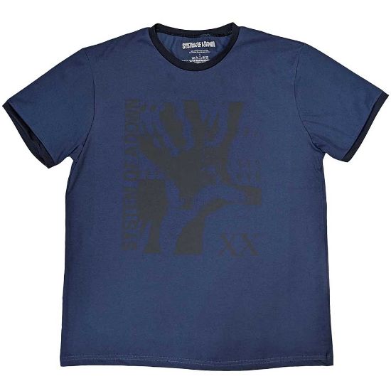 Picture of System Of A Down Unisex Ringer T-Shirt: Intoxicated