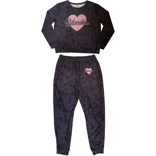 Picture of Blondie Ladies Pyjamas: Heart Of Glass (Small)