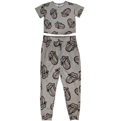 Picture of The Rolling Stones Ladies Pyjamas: Heart Tongue