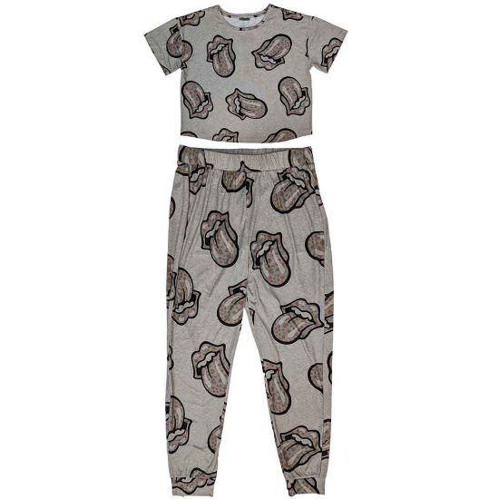 Picture of The Rolling Stones Ladies Pyjamas: Heart Tongue (Medium)