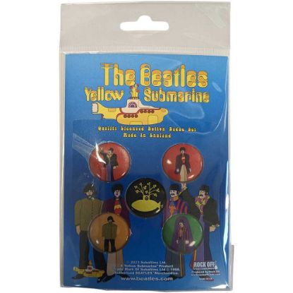 Picture of The Beatles Button Badge Pack: Yellow Submarine