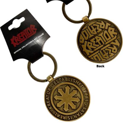 Picture of Kreator Keychain: Satan Is Real Emblem (Double Sided)