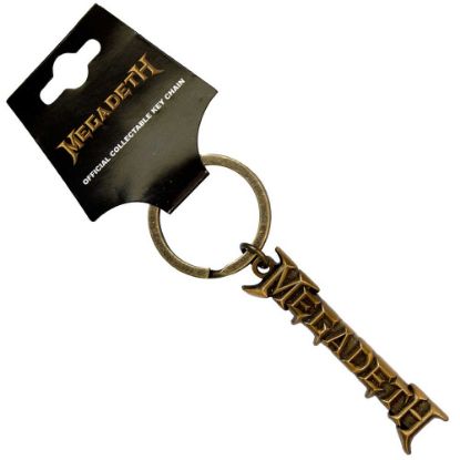 Picture of Megadeth Keychain: Gold Logo v2